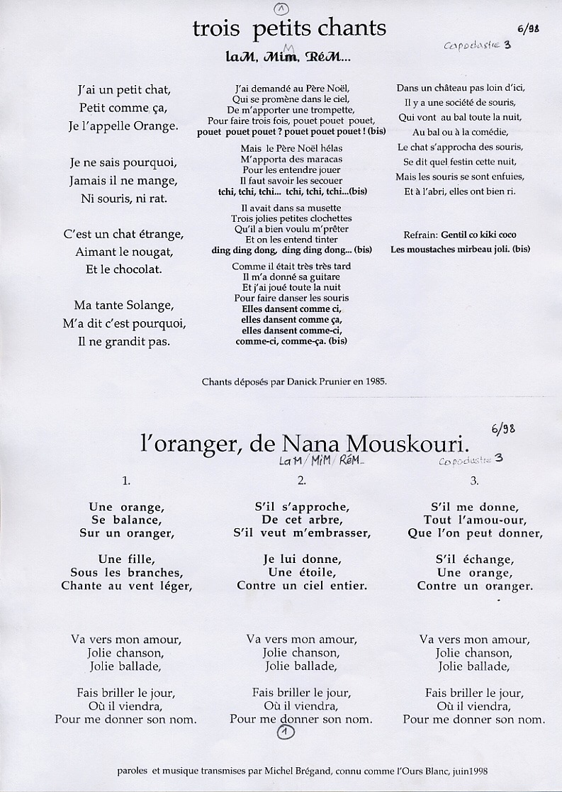 Moissey Com Le Patrimoine Vocal Numero Un De L Ecole Primaire De Moissey Au Cours De L Annee Scolaire 1998 1999